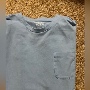 Saddlebred comfort ls tee light blue size small